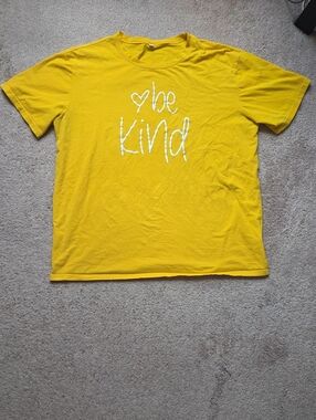 Be Kind Yellow Adult T-Shirt